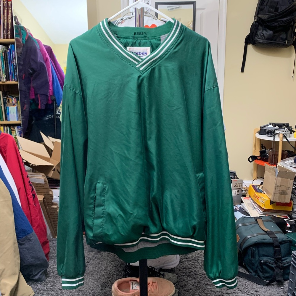 Reebok green sweater vest